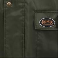 D8120J Manteau &agrave; capuchon ind&eacute;chirable Nailhead pour planteur d'arbres, Polyester/PVC, T-petit, Vert Auto-Cam