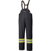 5895BK Flame-Resistant Waterproof Stretch Bib Pants, X-Small, Black Auto-Cam