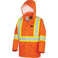 5892PKT High-Visibility FR Waterproof Safety Jacket, X-Small, High Visibility Orange Auto-Cam