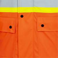 5892PKT High-Visibility FR Waterproof Safety Jacket, X-Small, High Visibility Orange Auto-Cam
