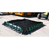 Berme Ultra-Containment Berm, Capacit&eacute; 179 gal. US, 4' la x 6' lo x 12" h, Paroi &agrave; piquets Auto-Cam