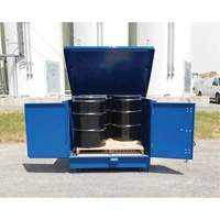 Palette de d&eacute;versement en acier avec couvercle rigide S-4 Ultra, 61" lo x 54,4" la x 52" h, Capacit&eacute; de charge 4700 lb Auto-Cam
