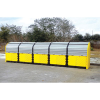 P20 Plus Ultra-Hard Top Spill Pallets sans drain, 312" lo x 79" la x 62" h, Capacit&eacute; de charge 9000 lb Auto-Cam