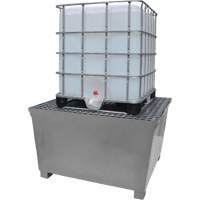 Ultra-IBC Spill Pallet en acier, Capacit&eacute; de d&eacute;versement 370 gal. US, 57,6" x 34,7" x 56,9" Auto-Cam