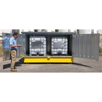 Ultra-Twin IBC en acier avec couvercle rigide, 123,4" lo x 73,4" la x 66,4" h, Capacit&eacute; de charge 12250 lb Auto-Cam