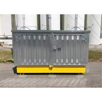 Ultra-Twin IBC en acier avec couvercle rigide, 123,4" lo x 73,4" la x 66,4" h, Capacit&eacute; de charge 12250 lb Auto-Cam