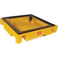 Single Drum Ultra-Safety Cabinet Bladder System, 37,8" lo x 37,8" la x 6,3" h, Capacit&eacute; de charge 1500 lb Auto-Cam