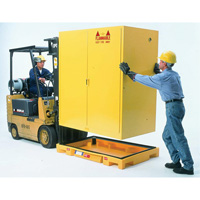 Double Drum Ultra-Safety Cabinet Bladder System, 63" lo x 38,5" la x 6,3" h, Capacit&eacute; de charge 3000 lb Auto-Cam