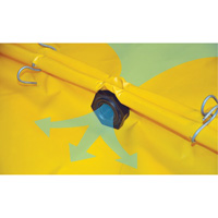 Ultra-Spill Deck flexible, &agrave; vessie, 4 barils, Capacit&eacute; de d&eacute;versement 110 gal. US, 51" x 48" x 5" Auto-Cam