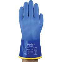 AlphaTec&reg; 23-202 PVC Gloves, Size 8, 11.8" L, Cotton, Fleece Inner Lining Auto-Cam