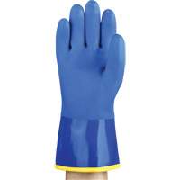AlphaTec&reg; 23-202 PVC Gloves, Size 8, 11.8" L, Cotton, Fleece Inner Lining Auto-Cam