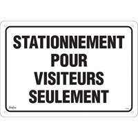 Enseigne  Stationnement pour visiteurs , 14" x 20", Aluminium, Français Auto-Cam