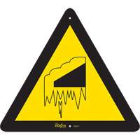 Enseigne de s&eacute;curit&eacute; conforme &agrave; la CSA -Falling Snow/Ice, 12" x 12", Aluminium, Pictogramme Auto-Cam