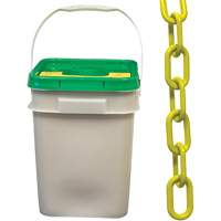 Heavy-Duty Plastic Safety Chain, Yellow Auto-Cam