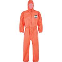 MicroMax&reg; NS Coverall with Elastic Hood, Cuffs, Waist & Ankles, Small, Orange, Microporous Auto-Cam