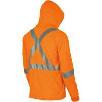 6964 Bird's-Eye Safety Hoodie, Small, High Visibility Orange Auto-Cam