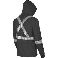 6966 Bird's-Eye Safety Hoodie, Small, Black Auto-Cam