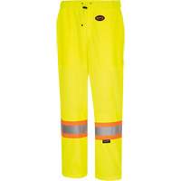 5999PW Women's  Traffic Safety Pants, Polyester, X-Small, High Visibility Lime-Yellow Auto-Cam