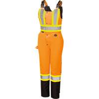 5040BBW Combinaison de s&eacute;curit&eacute; imperm&eacute;able haute visibilit&eacute; pour femmes, Polyester, T-petit, Noir/Orange haute visibilit&eacute; Auto-Cam