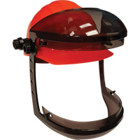Visière Facetech avec attache pour casques de sécurité à fentes, Suspension Rochet SHI635 | Auto-Cam