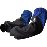 Manchettes en coton ignifuge BSX, 19" lo, Noir/Bleu Auto-Cam