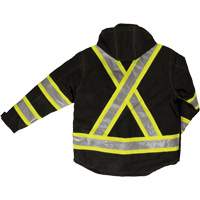 Ripstop 4-in-1 Safety Jacket, Polyester, Black, X-Small Auto-Cam