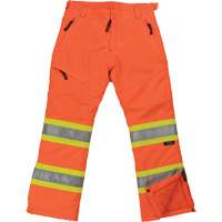 Womens Insulated Flex Safety Pant, Polyester, X-Small, High Visibility Orange Auto-Cam