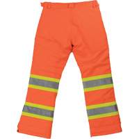 Womens Insulated Flex Safety Pant, Polyester, X-Small, High Visibility Orange Auto-Cam