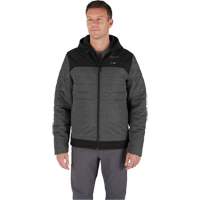 Veste chauffante M12 QuietShell avec pile, Hommes, Petit, Gris Auto-Cam