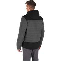 Veste chauffante M12 QuietShell avec pile, Hommes, Petit, Gris Auto-Cam
