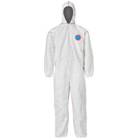 SFR Coveralls with Hood, Medium, White, Tyvek&reg; 400 Auto-Cam