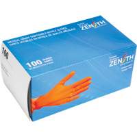 Heavyweight Tactile Grip Examination Gloves, Small, Nitrile, 8-mil, Powder-Free, Orange Auto-Cam