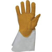 Endura&reg; 335DBP Welding Gloves, Split Cowhide/Split Elkhide, Size Small Auto-Cam