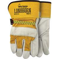 Longhorn Fitters Gloves, Small, Grain Cowhide Palm SHJ781 | Auto-Cam