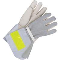 Gants de travail doubl&eacute;s avec poignet de 5", Cuir fleur de vache, Taille 10 Auto-Cam