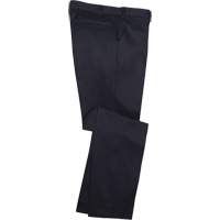 Industrial Work Pants, Cotton, Navy Blue, Size 28, 30 Inseam Auto-Cam