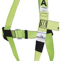 FBH-10022A Compliance Series Safety Harness, CSA Certified, Class A, 400 lbs. Cap. Auto-Cam