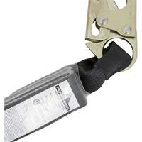 SA-5200-2.5 Shock Absorbing Lanyard, 2.5', Snap Hook Center, Snap Hook Leg Ends, Polyester Auto-Cam