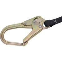 SA-6402-4 Shock Absorbing Lanyard, 4', Form Hook Center, Snap Hook Leg Ends, Polyester Auto-Cam