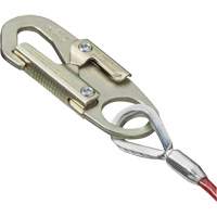 SA-5500-4 Shock Absorbing Lanyard, 4', Snap Hook Center, Snap Hook Leg Ends, Galvanized Steel Auto-Cam