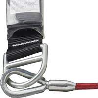 SA-5500-4 Shock Absorbing Lanyard, 4', Snap Hook Center, Snap Hook Leg Ends, Galvanized Steel Auto-Cam