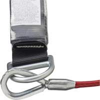SA-5502-6 Shock Absorbing Lanyard, 6', Form Hook Center, Snap Hook Leg Ends, Galvanized Steel Auto-Cam