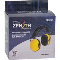 Passive Ear Muffs, Headband, 25 NRR dB Auto-Cam
