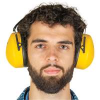 Passive Ear Muffs, Headband, 25 NRR dB Auto-Cam