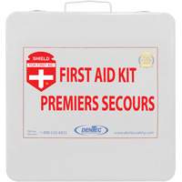 Shield First Aid Kit, Meets/Exceeds CSA Z1220-24 Type 2 Low-Risk Environment, Medium (26-50 Workers) Auto-Cam
