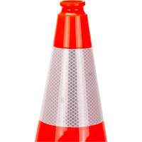 Premium Traffic Cone, 18", Orange, 6" Reflective Collar(s) Auto-Cam