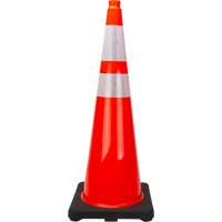 Premium Traffic Cone, 36", Orange, 4" & 6" Reflective Collar(s) Auto-Cam