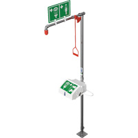 Combination Shower with Closed ABS Bowl & Bottom Inlet, Pedestal Auto-Cam