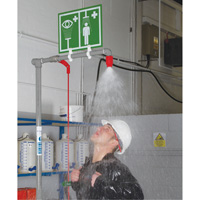 Combination Shower with Closed ABS Bowl & Top Inlet, Pedestal Auto-Cam