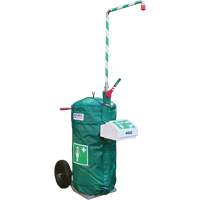 Insulated Mobile Self-Contained Emergency Safety Shower with Eye and Face Wash, 30 gal. Capacity, Meets None Auto-Cam